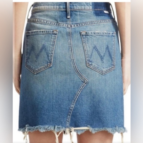 MOTHER Denim The Tomcat Mini Skirt Fray - Picture 3 of 16